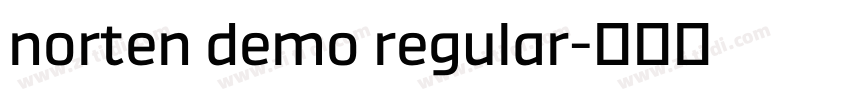 norten demo regular字体转换